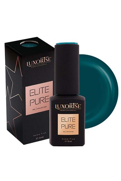 LUXORISE Oja semipermanentă Hema Free LUXORISE ELITE PURE - Turcoaz amurg, 15ml