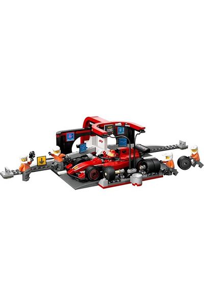 ShopZum City Ferrari Car F1 Pit Stop and Pit Crew 60443-6 Years and Above Children's Racing Car