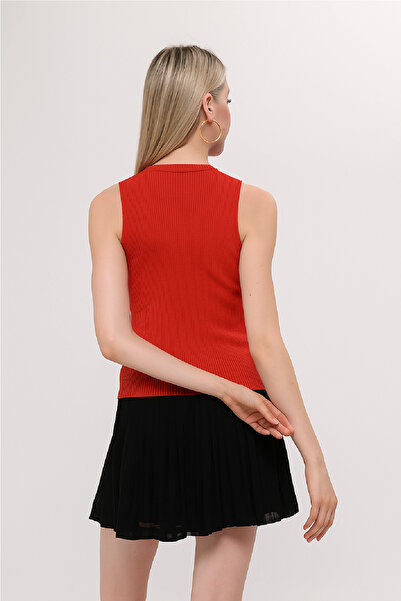 Kırçiçek Kadın Bisiklet Yaka Triko Bluz