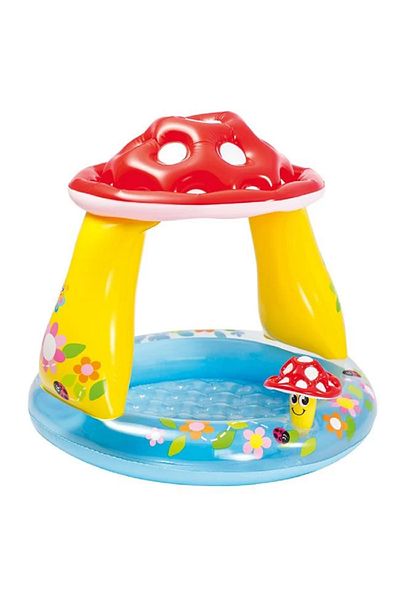 Intex Inflatable pool for children with sunshade, size 102x88 cm, capacity 45 l, Chiupercuta