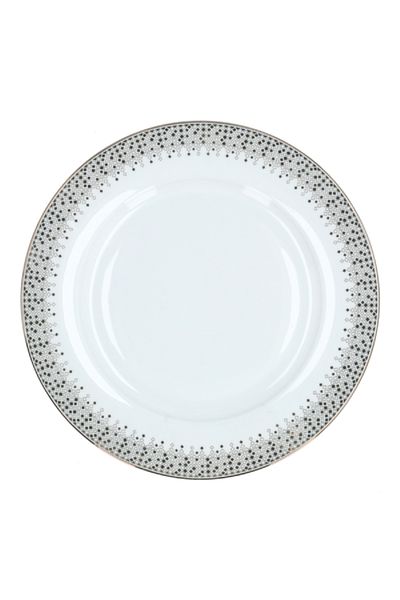 EasyLife Festive Collection Porcelain Dinner Plate White and Gold 26.5cm