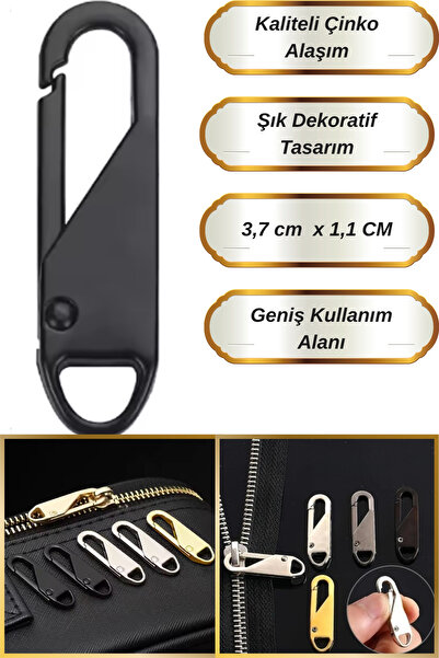 Hane Dostu Şık Kompakt Tasarım | Kaliyeli Çinko Alaşım Fermuar Sürgüsü | Ferm...