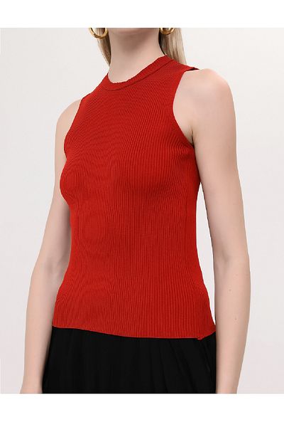 Kırçiçek Women's Crew Neck Knitwear Blouse