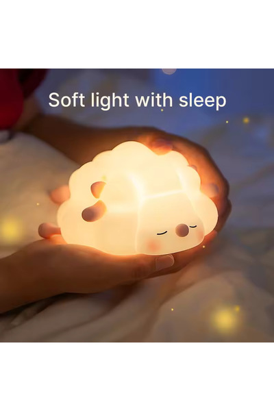 Aırstorr Armut Kuzu Ördek Panda Ampuller LED gece lambası sevimli silikon kısılabilir çocuk bebek renkli