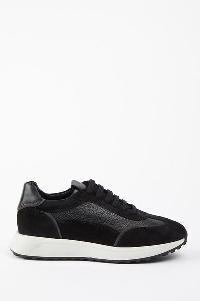 Galliano Shoes Genova Genuine Leather White Soft Gray Suede Eva Ready Sole Sneaker