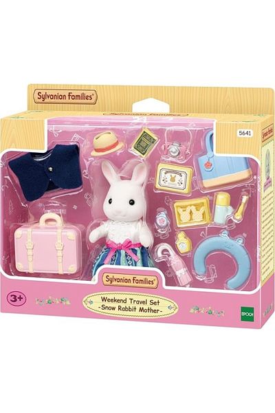 SYLVANIAN FAMILIES Families Weekend Travel Set- Snow Rabbit Mother Fxym 1126906