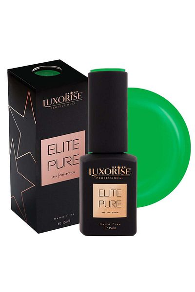 LUXORISE Oja semipermanentă Hema Free LUXORISE ELITE PURE - Verde clasic, 15ml