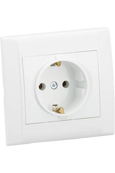 STOREMAX Laurel Grounded Socket, White