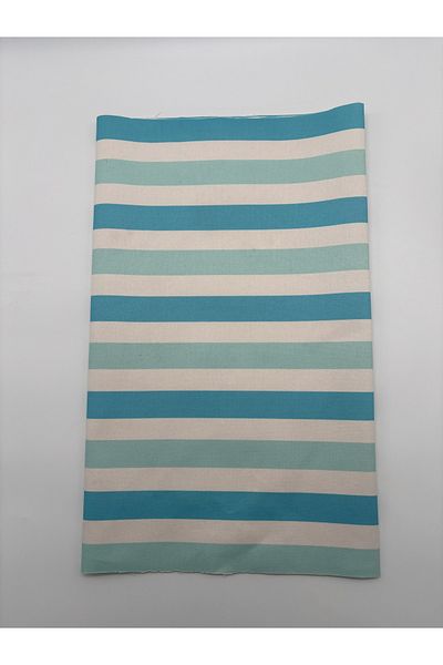 kumasfabrik 300gr Bumbac țesătură pânză cu dungi / 50 X 150 Cm / Geantă de plajă, pernă, canapea, tapițerie