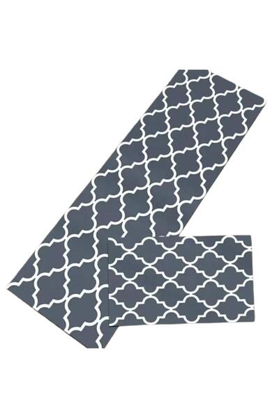 OEM Set of 2 kitchen mats, 40x60 + 40x120, Grey