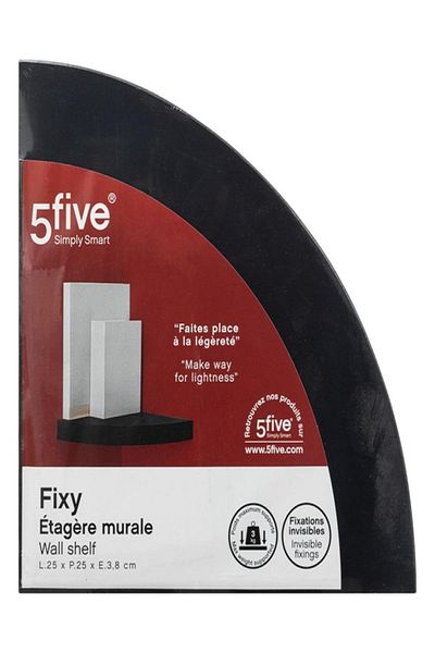 Five Simply Smart Fixy Invisible Fixation Corner Wall Shelf