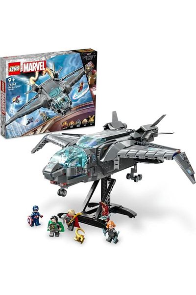 ShopZum Avengers Quinjeti 76248-9 Children over 7 Years Old Avengers Aircraft and Minifigures