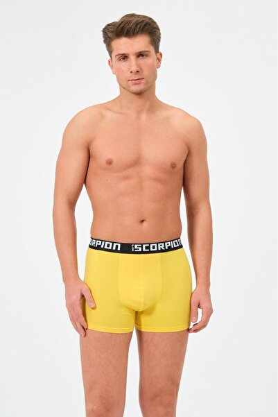 Plus Scorpion 95% Cotton 5% Elastane Lycra Multicolored Underpants for Men – Special Box of 6