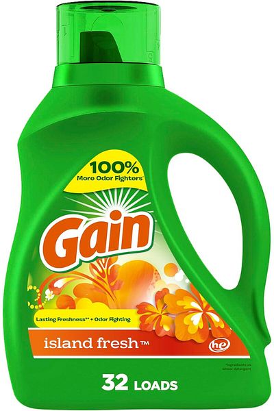GAIN Plus Aroma Boost Liquid Detergent, Island Fresh, 1.36L