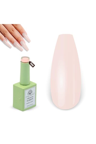 global fashion طبقة أساسية من المطاط الفرنسي UV/LED - 10 درجات لون طبيعية، مُ...