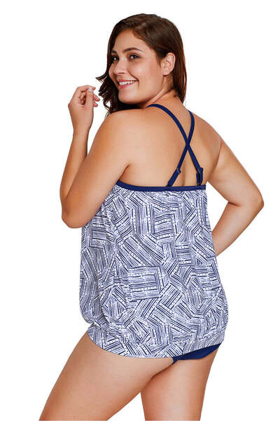 WildFashion Tankini style swimsuit with top and regular panties SW1466-424