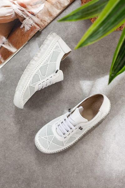 DERİMİSS Women's Genuine Leather Esktra Comfortable Casual Shoes