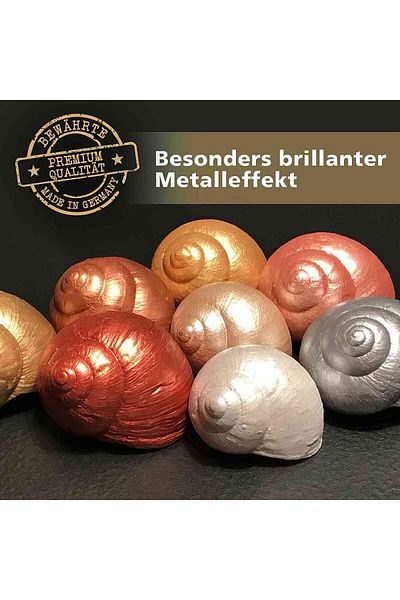Viva Decor Intense effect metallic paint, absorbent surfaces Inka-Gold Premium, VIVA DECOR, 40g Red copper
