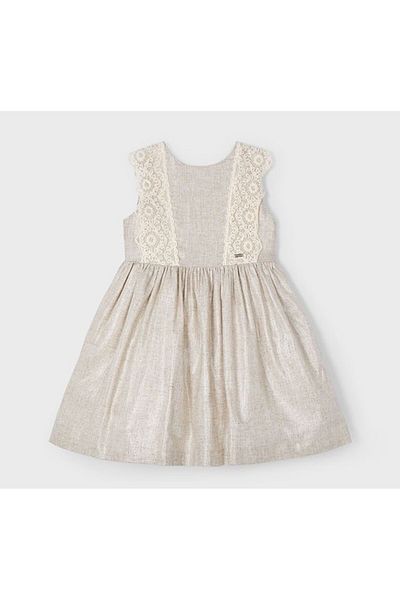 MAYORAL Girl's Embroidered Linen Dress