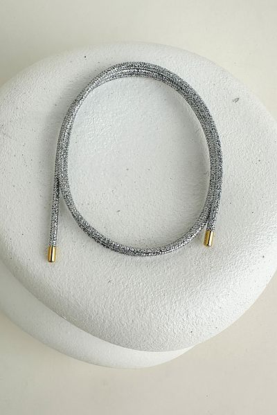 Modex Silvery Magnet Wrapped Rope Bracelet Necklace Anklet (50cm)