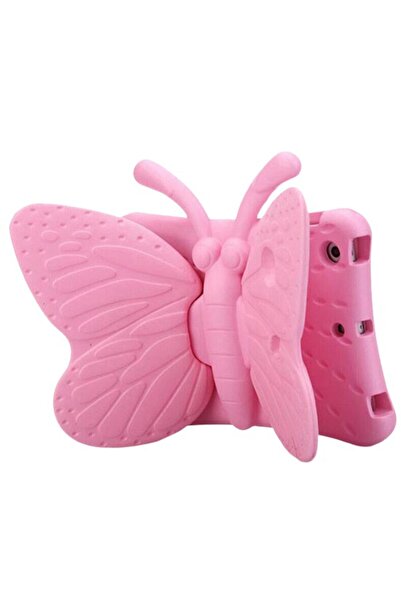 İdeas4comfort Husă de protecție pentru tabletă pentru copii, fluture, roz