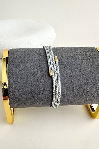 Modex Silvery Magnet Wrapped Rope Bracelet Necklace Anklet (50cm)