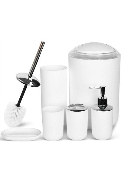 rexa Bathroom Accessories Set, Plastic Gift Bath Set of