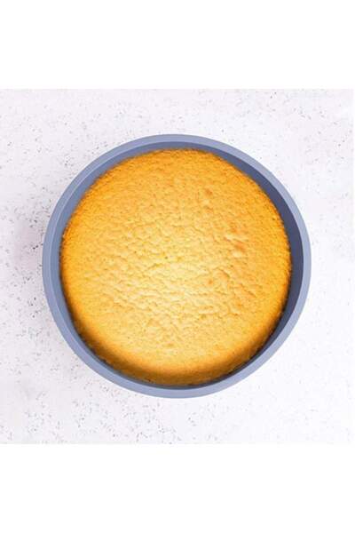 SIKS ® Baking Pan for Cakes, Cake, Silicone Material, Round, 21.5x6 cm, Gray