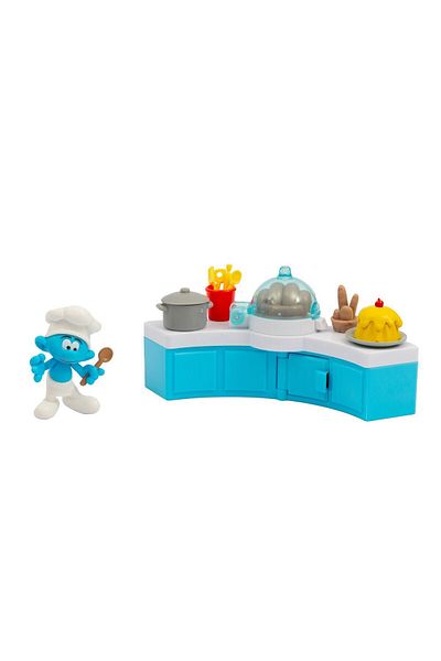NillyToys Puf18100 Smurfs Cook Smurf Play Set
