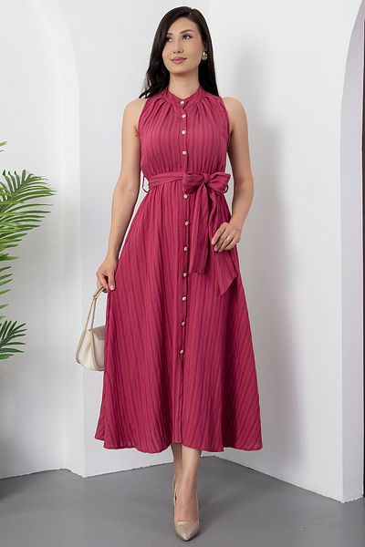 PULLIMM Rochie cu nasturi de pe guler domnului NY4589