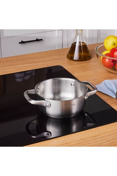 Karaca Elite Edelstahl-Kasserolle Flach 16 cm