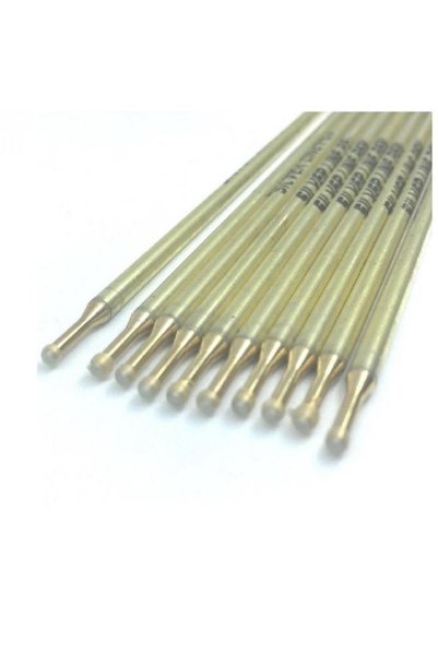 srtfootcare 10Pcs Silver Color Leather Pen Silverpen Leather Hand Tool