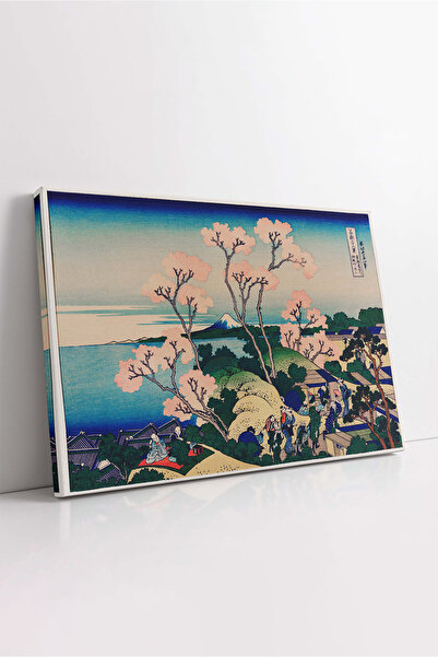 KOSS Dijital Pictură pe pânză cu lacul Suwa și muntele Fuji, pictură pe pânză cu muntele Fuji, pictură pe pânză cu ilustrație din Japonia