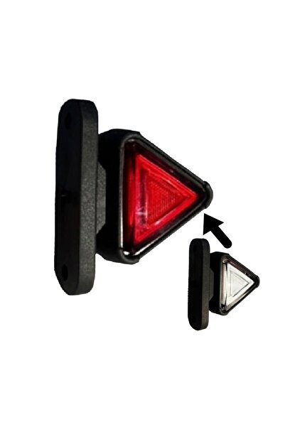 erçelik otomotiv Mini Takoz Üçgen 12-24V Kırmızı-Beyaz
