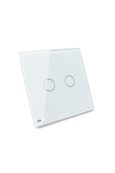Livolo Livolo double glass touch switch panel (White)