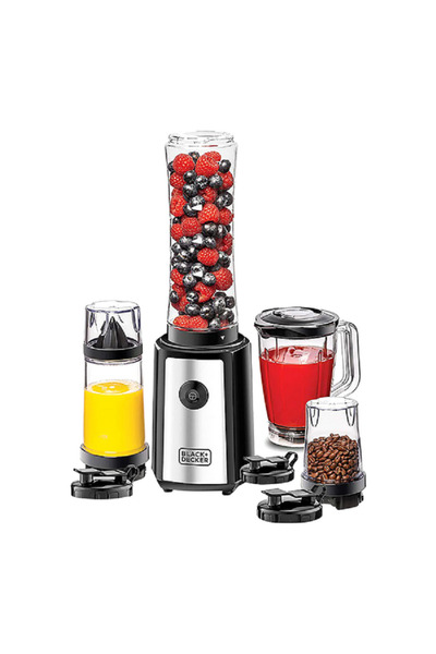 Black&Decker 16-Piece 300W Electric Smoothie Maker Set Clear and Black