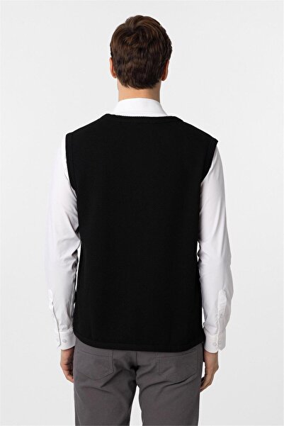 SÜVARİ Regular Kalıp Kapitone Desenli V Yaka Yelek