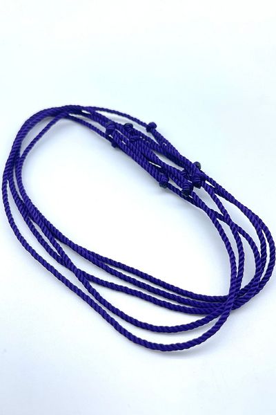 Concept HuBuTU 5 Pieces Purple Twisted Rope Simple and Stylish Anklet Set