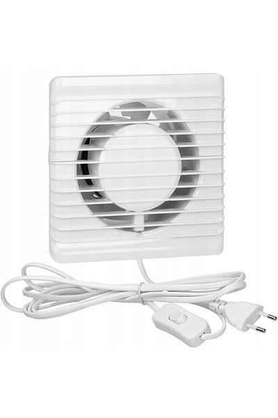 Orno Bathroom fan Orno OR-WL-3200/100/PS, 8 W, 93 m³/h, 2400 rpm, 100 mm, wall mounting, cable with
