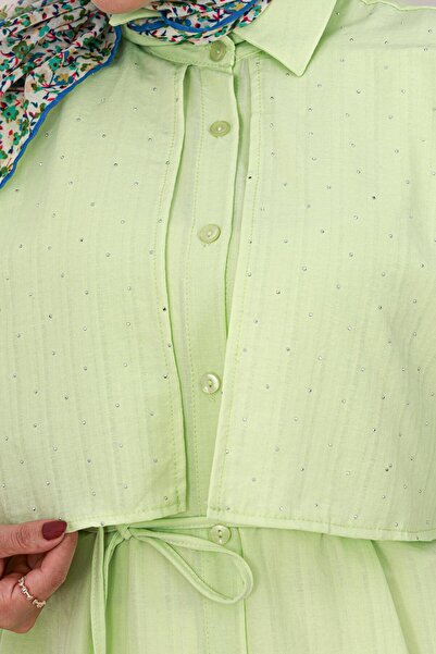 Sevitli Δαντέλα στη μέση Allerli Stone Tunic-Yellow