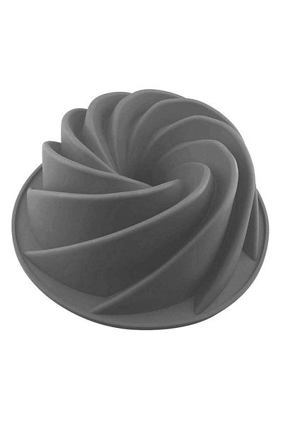 SIKS Baking Pan for Cakes, Cake, Silicone Material, Round, 22x9.5 cm, Gray