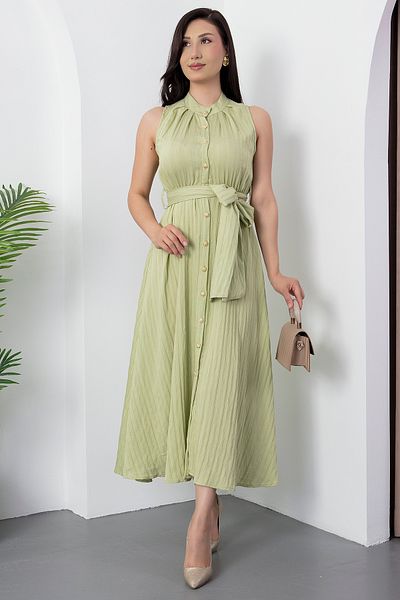 PULLIMM Rochie cu nasturi de pe guler domnului NY4589