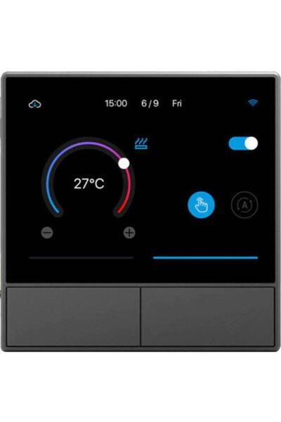 Sonoff Intrerupator inteligent cu touch si functie termostat Sonoff NS Panel (Negru)