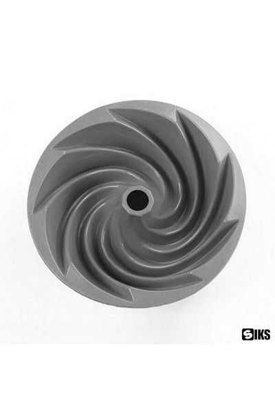 SIKS Baking Pan for Cakes, Cake, Silicone Material, Round, 22x9.5 cm, Gray