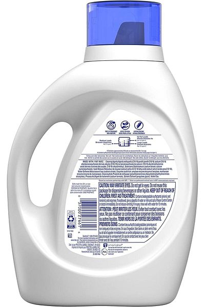 Tide Hygienic Clean Heavy Duty 10x Free Liquid Laundry Detergent, Unscented, 59 loads, 2.72L
