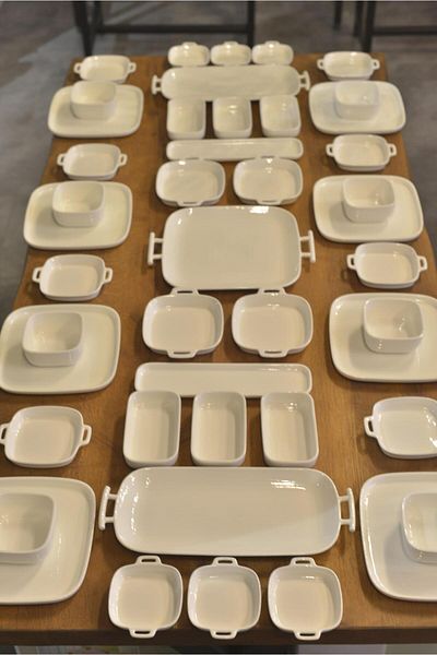 şirin eşyalarım 45 Piece 8-Person Pure Royal Porcelain Breakfast Set