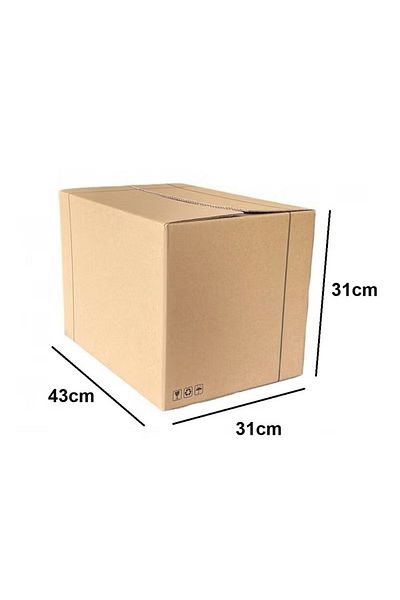 Generic 6 Pieces of Empty Cardboard Boxes 43x31x31cm