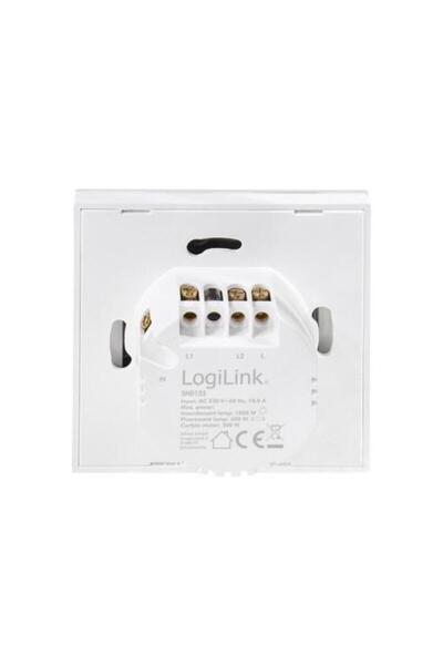 LogiLink Intrerupator inteligent LogiLink SH0125, Wi-Fi, 2 butoane, touch control, indicator LED