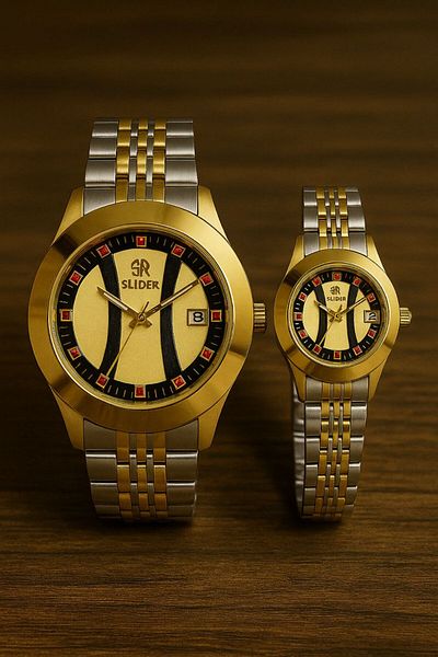 essentialneedsforall 𝗦𝗟𝗜𝗗𝗘𝗥 PREMIUM HIS & HERS WATCHES 100% QUALITY