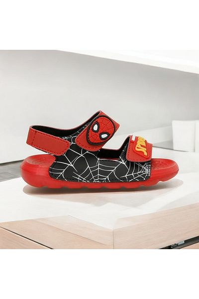 JOJO KIDS Boy's Spiderman Velcro Sandals, Suitable for Daily and Water Use, Non-Slip Sole